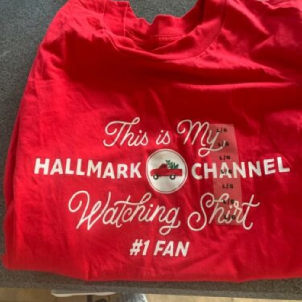 This is my Christmas Movie watching Shirt Long Sleeve T-Shirt, LG, Red